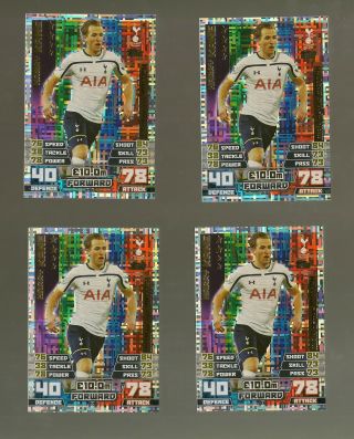 2014 Harry Kane Topps Match Attack Foil Rookie 4x