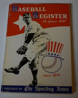 1941 Baseball Register Sporting News