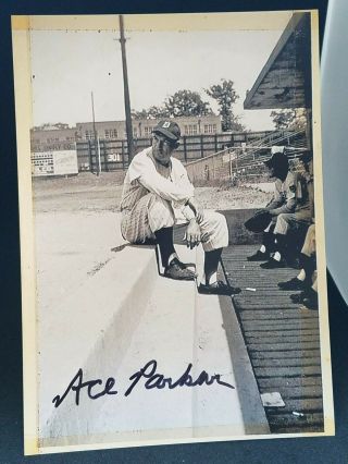 Ace Parker (d.  2013) Autographed 5 " X7 " Photo - Dodgers,  Yankees,  A 