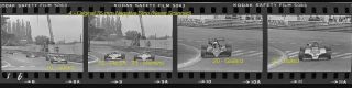 4 - 35mm Negative F1,  Gaillard,  Dallest,  Merzario,  1980 Pau Grand Prix F2
