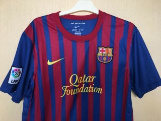FC BARCELONA 2011\2012 HOME FOOTBALL JERSEY CAMISETA SOCCER MAGLIA SHIRT NIKE 4