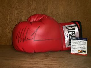 Mike Tyson Autographed Signed Everlast Boxing Glove - Psa/dna