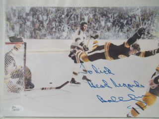 Bobby Orr Signed 8x10 Boston Bruins Photograph Jsa Cl222