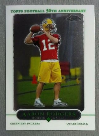 2005 Topps Chrome 190 Aaron Rodgers Packers Rc