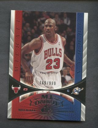 2003 - 04 Sp Game Edition Mj Tribute Michael Jordan Bulls Hof 769/999