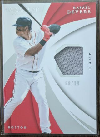 Rafael Devers 2018 Panini Immaculate Relic Rc /99 Red Sox