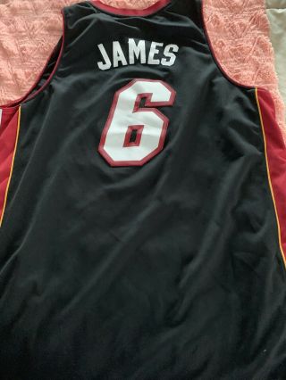 Adidas Nba Miami Heat Lebron James Stitched Basketball Jersey Mens Xl