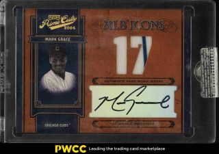 2004 Playoff Prime Cuts Mlb Icons Mark Grace Auto Patch /17 Mlb - 27 (pwcc)