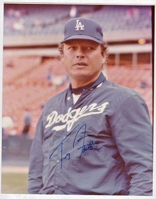 Vintage Terry Forster Signed Autograph 8x10 Photo Los Angeles Dodgers