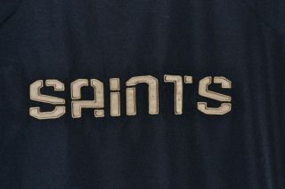Orleans SAINTS Men ' s NFL REEBOK ON FIELD Team Apparel Pullover Jacket Medium 5