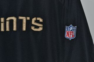 Orleans SAINTS Men ' s NFL REEBOK ON FIELD Team Apparel Pullover Jacket Medium 6
