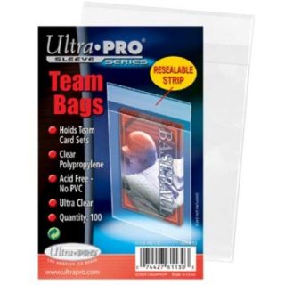 5 Packs (500) Ultra Pro Resealable Team Set Storage Bags Sleeves Holders