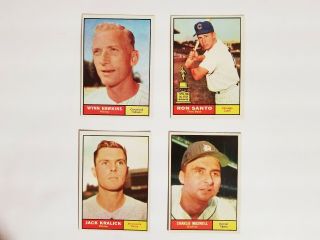 1961 Topps Baseball Set Break Ron Santo 35 Chicago Cubs Ex