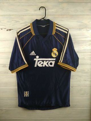 Real Madrid Jersey Small 1998 1999 Away Shirt Soccer Football Adidas