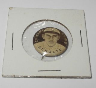 1910 - 12 Sweet Caporal Baseball Pin Coin Button Wildfire Schulte Chicago Cubs