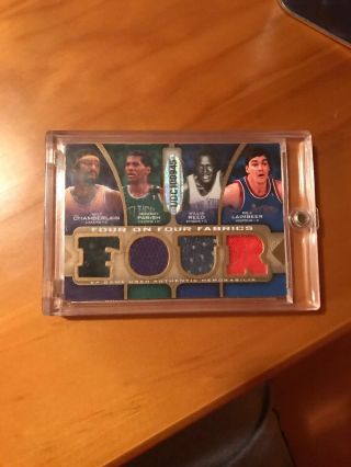 Read 2009 - 10 Wilt Chamberlain Jersey Card Four On Four Fabrics With /65