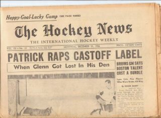 Dec 22,  1956 Issue Of The Hockey News