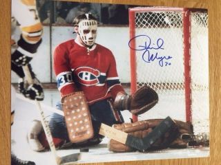 Montreal Canadiens Phil Myre Signed 8x10 W/coa Pose 5