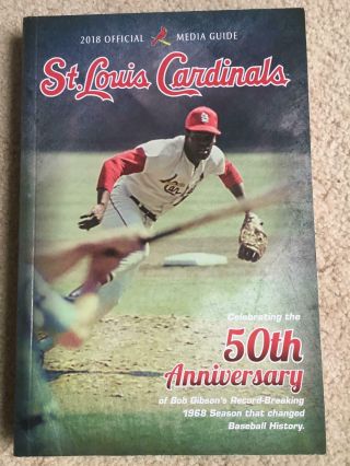 2018 St Louis Cardinals Baseball Media Guide - Bob Gibson Cover