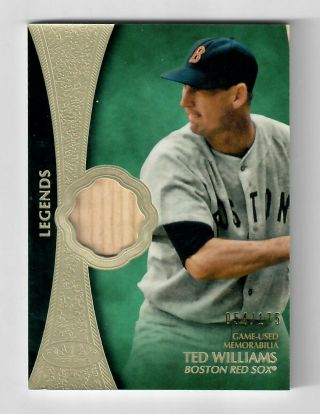 2019 Topps Tier One Legends Ted Williams Bat /175 Nm - Mt Gmcards