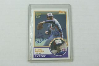 2012 Topps Archives Fan Favorites Autograph Steve Rogers Auto Montreal Expos
