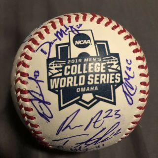 2019 Florida State Seminoles Signed College World Series Game Ball