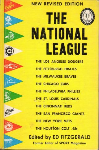 1963 Grosset - Dunlap Books,  The National League,  Revised Edition,  Ed Fitzgerald