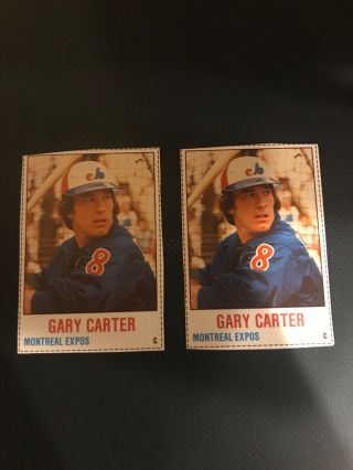 2 1978 Hostess Gary Carter Montreal Expos Baseball Card
