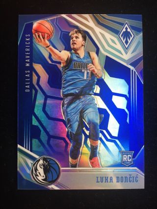 2018 - 19 Panini Chronicles Luka Doncic Rc Phoenix Blue Parallel 94/99 Rookie
