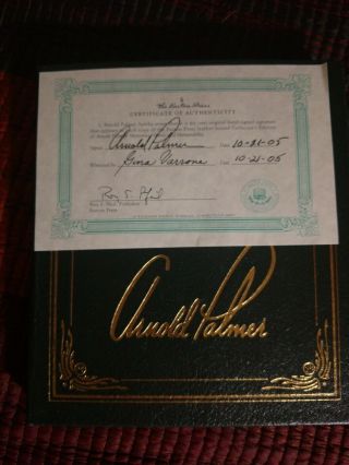 Arnold Palmer ' Memories Stories And Memorabilia ' Easton Press - Signed Book. 4