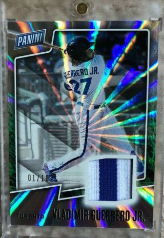 Vladimir Guerrero Jr 2019 Panini Father’s Day Ssp Parallel ’d /10 Patch 