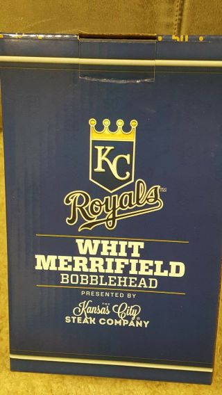 KC Kansas City Royals Whit Merrifield Bobblehead SGA 2 HIT WHIT MLB 2018 NIB AL 4