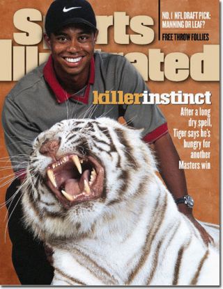 April 13,  1998 Tiger Woods Golf Sports Illustrated