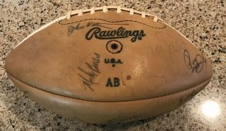 1971 Washington Redskins Team Issue Signed Ball 3 - 0 Start Season All Games Away 4