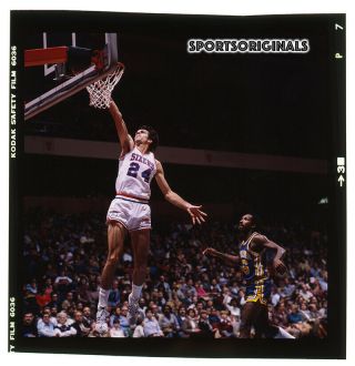 2 1/4 " Color Slide - Bobby Jones - Philadelphia 76ers