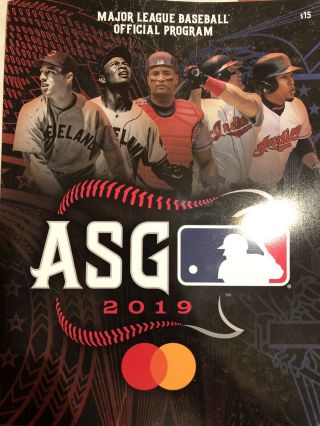 2019 Mlb All Star Game Official Program - Ticket Strip Edition