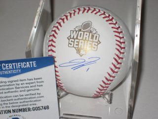 Jarrod Dyson (royals) Signed Official 2015 World Series Baseball,  Beckett