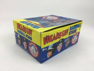 1990 Topps Heads Up Baseball Stars Box 24 Pin - Ups with Suction Cups Stick Ems 2