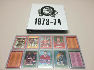 1973 74 Opc O - Pee - Chee Complete Set 264 Cards Ex - Mt Robinson Barber Smith Rookie