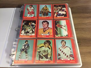 1973 74 OPC O - Pee - Chee Complete set 264 cards Ex - Mt Robinson Barber Smith Rookie 5