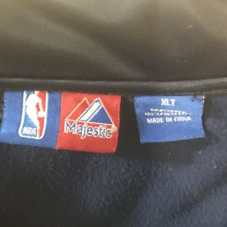 Majestic NBA Oklahoma City Thunder OKC Zipper Sweatsuit Jacket Size XLT EUC 6