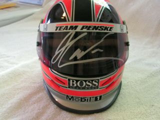Helio Castroneves Signed 1/2 Scale Helmet Mini Indy 500 Cart Indycar Autographed