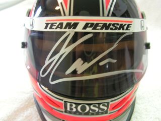 Helio Castroneves Signed 1/2 Scale Helmet Mini Indy 500 Cart Indycar Autographed 2