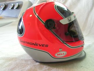Helio Castroneves Signed 1/2 Scale Helmet Mini Indy 500 Cart Indycar Autographed 3