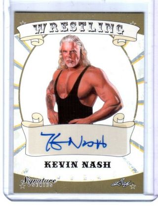 Kevin Nash 2016 Leaf Wrestling Signature Series Authentic Autograph Card Wwe Dwc