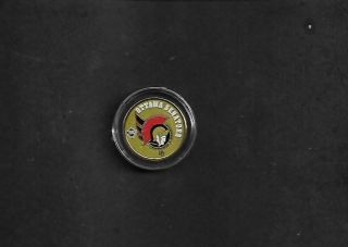 Canadian Collector Coin:.  25¢ Ottawa Senators,  Nhl Hockey,  Quarter Color,