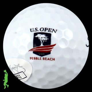 RICKIE FOWLER AUTOGRAPHED 2019 US OPEN PEBBLE BEACH GOLF BALL PGA TOUR JSA 2