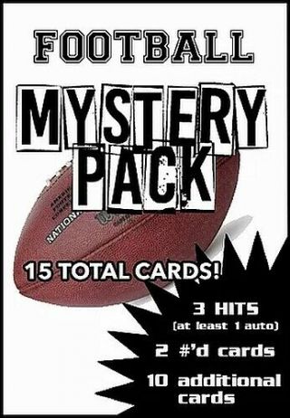 Classic Football Mystery Pack - 3 Guaranteed Hits 15 Total Cards