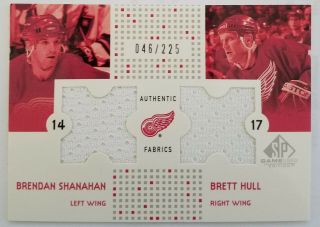 2002 - 03 Sp Game Authentic Fabrics Cfsh Brendan Shanahan/brett Hull /225