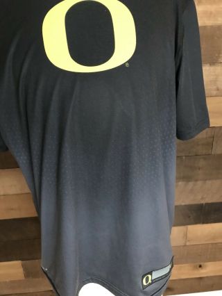 Oregon Ducks Authentic Team Issue Nike Dri Fit Shirt Rare Mens Size Med PE 2
